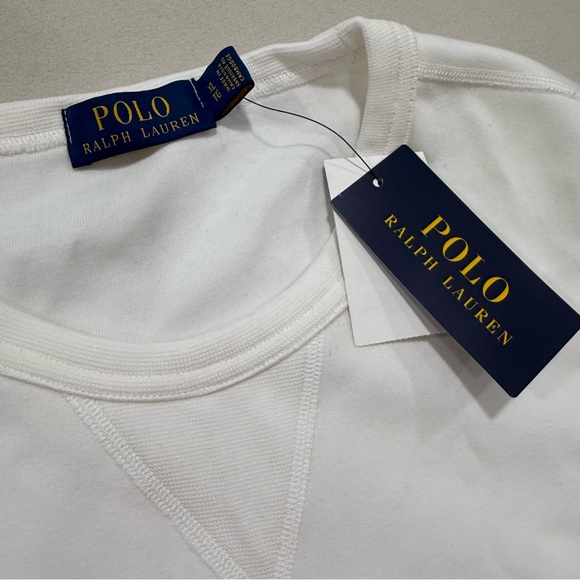 Polo Ralph Lauren Men’s Crew Neck Sweatshirt White XL NWT - Picture 3 of 10